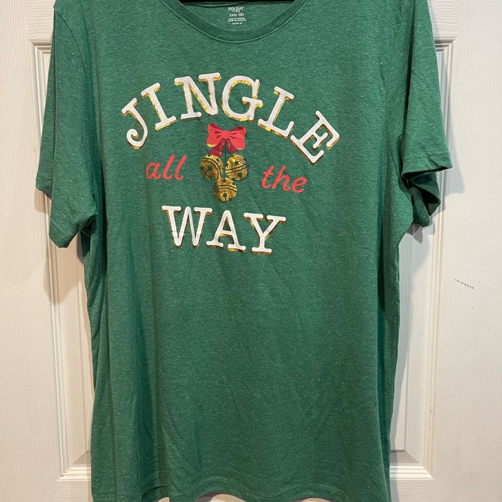 Green 'Jingle All the Way' T-Shirt